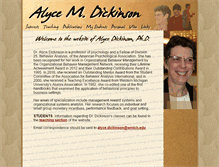 Tablet Screenshot of alycedickinson.com
